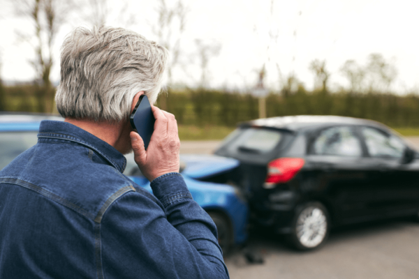 Man calling after rear-end car crash — how to win an at-fault accident?