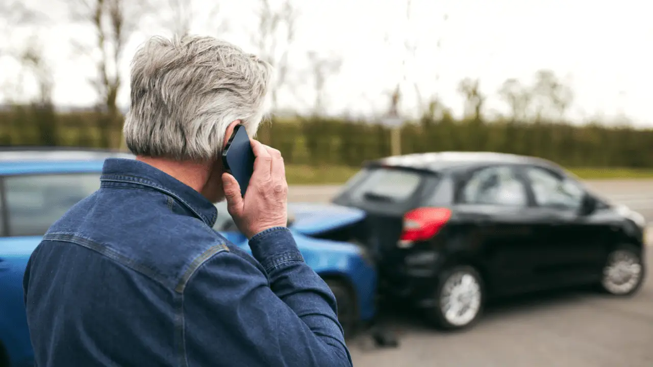 Man calling after rear-end car crash — how to win an at-fault accident?