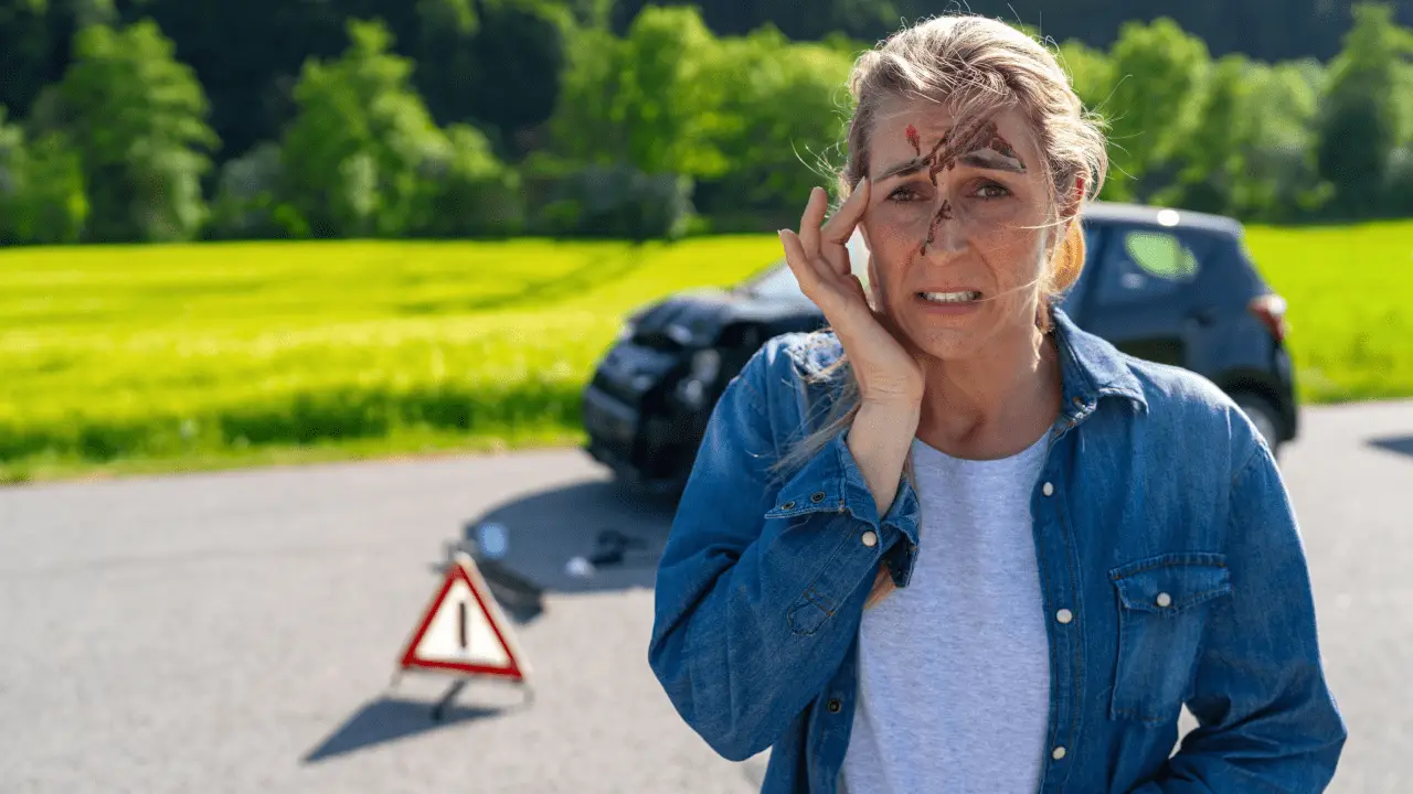 Woman with head injury after car accident wondering should I sue for personal injury