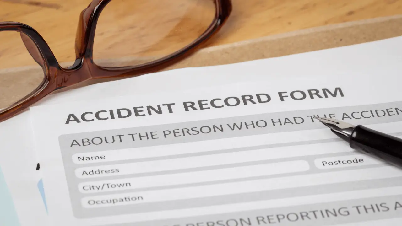Filing a claim after a truck accident requires completing accident record forms with detailed collision information and injury documentation