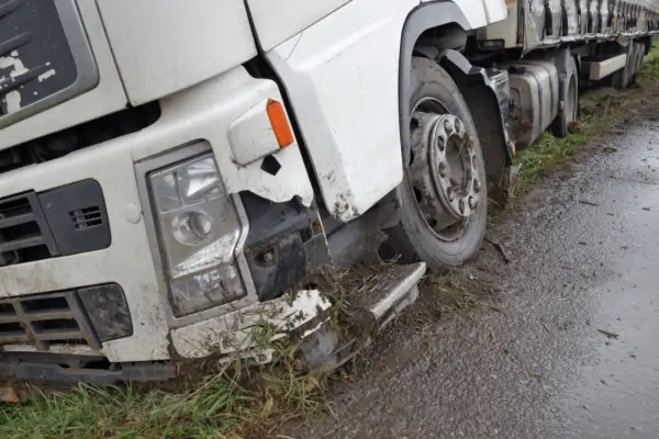 Damaged commercial truck after accident showing settlement timeline importance
