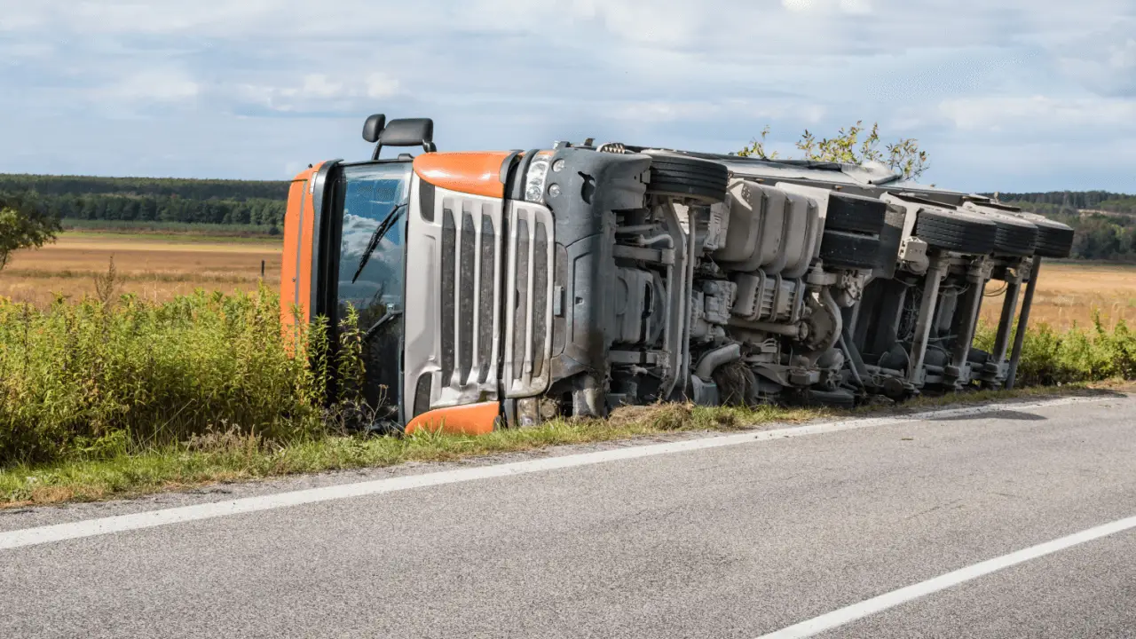How truck accident claims work after commercial vehicle rollover collision
